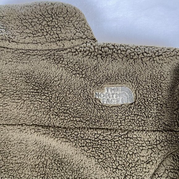 North Face Jacket Women's Small Green Sherpa Full Zip Fleece Outdoor Cozy Winter - Picture 7 of 10